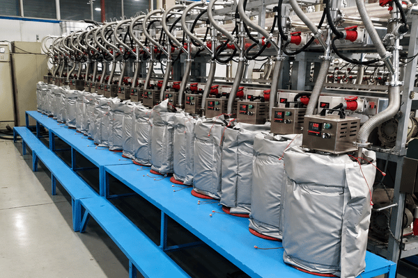 In-house production and testing of industrial heating blankets