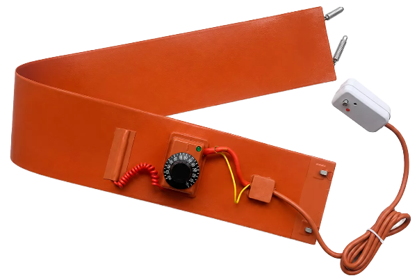 Two extension springs bridge the distance between band length and drum circumference