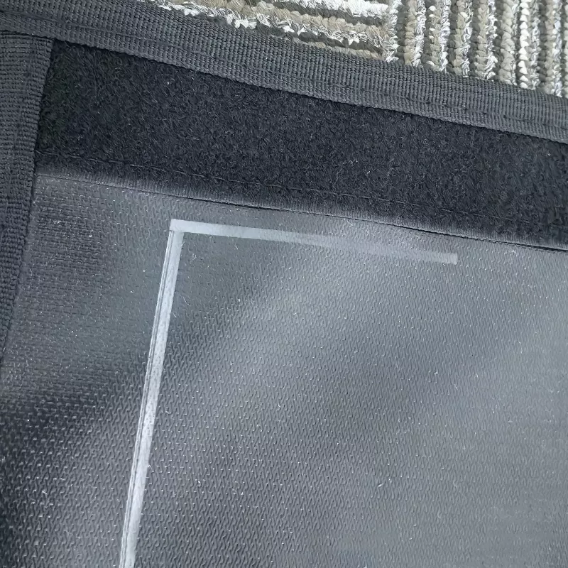Hook-and-loop attachment detail on a Flex curing blanket