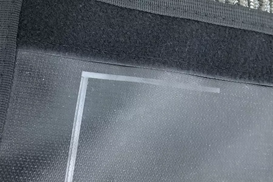 Digital temperature controller display on a Flex curing blanket