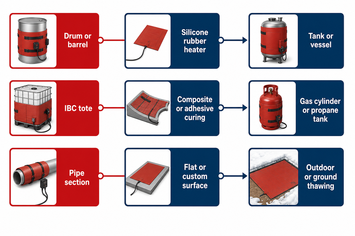 Pipe Heating Blankets Belong on Irregular or Serviceable Sections — Heating Blanket Sizing Guide