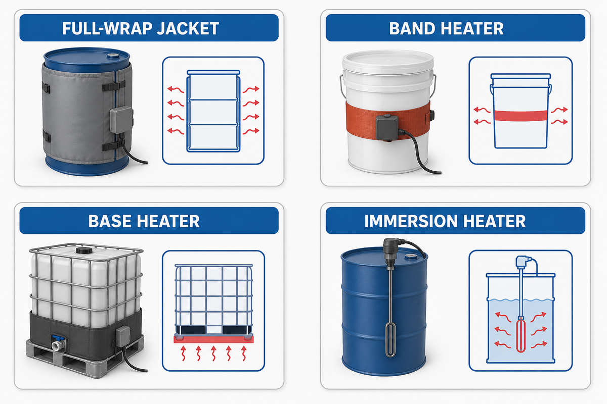 Match the Heater Architecture to the Container and Contents — FlexBlanket