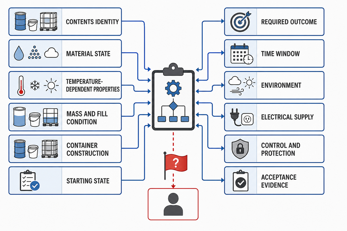 Collect the Inputs That Govern Heater Size and Heat-Up Time — FlexBlanket