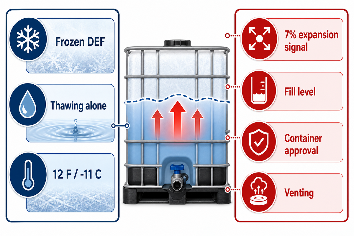 What Freezing Does to DEF and the Container — flexblanket.com