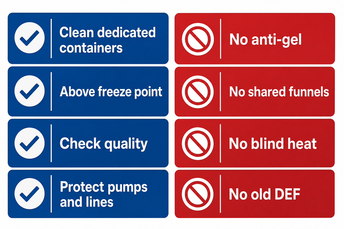 What Not to Do With DEF in Cold Weather — flexblanket.com