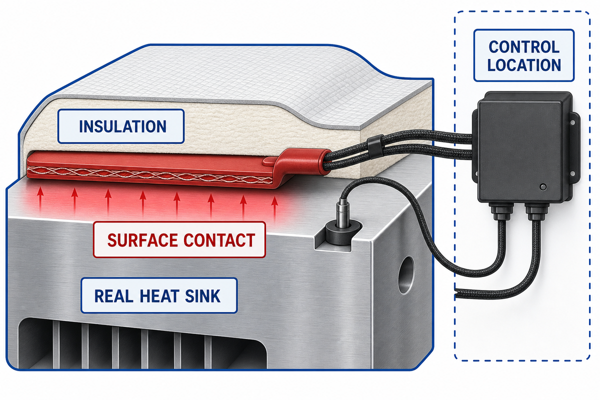 Silicone heater specifications are component records, not finished-equipment approval — FlexBlanket