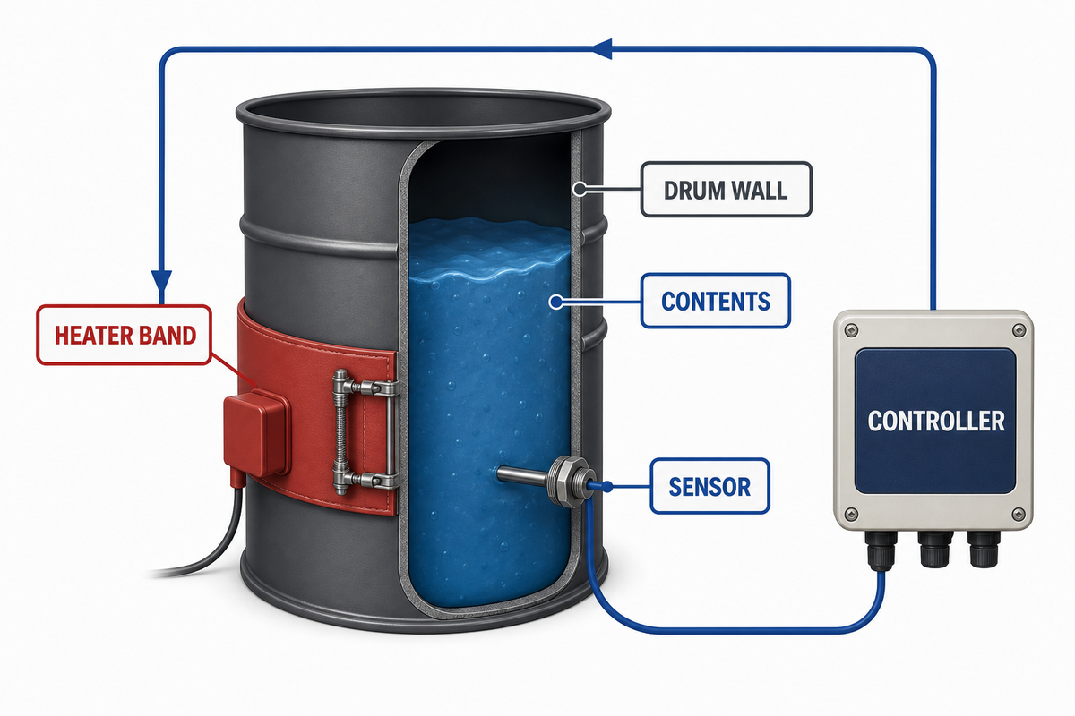 What Silicone Drum Heaters Can and Cannot Control — FlexBlanket