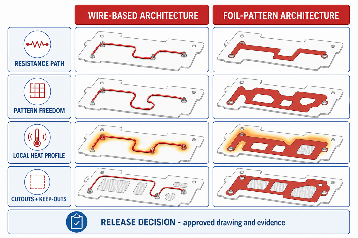 Wire-Wound and Etched-Foil Are Different Circuit Architectures — FlexBlanket
