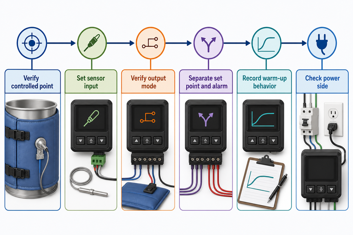 Digital Temperature Controller Settings Before the First Heat-Up — FlexBlanket