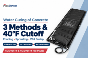 Water Curing of Concrete: 3 Methods & Limits | FlexBlanket