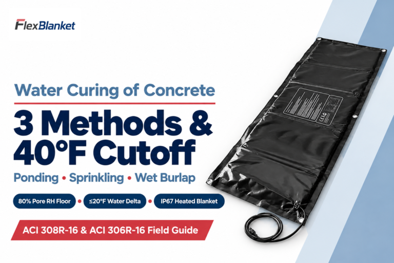 Water Curing of Concrete: 3 Methods & Limits | FlexBlanket