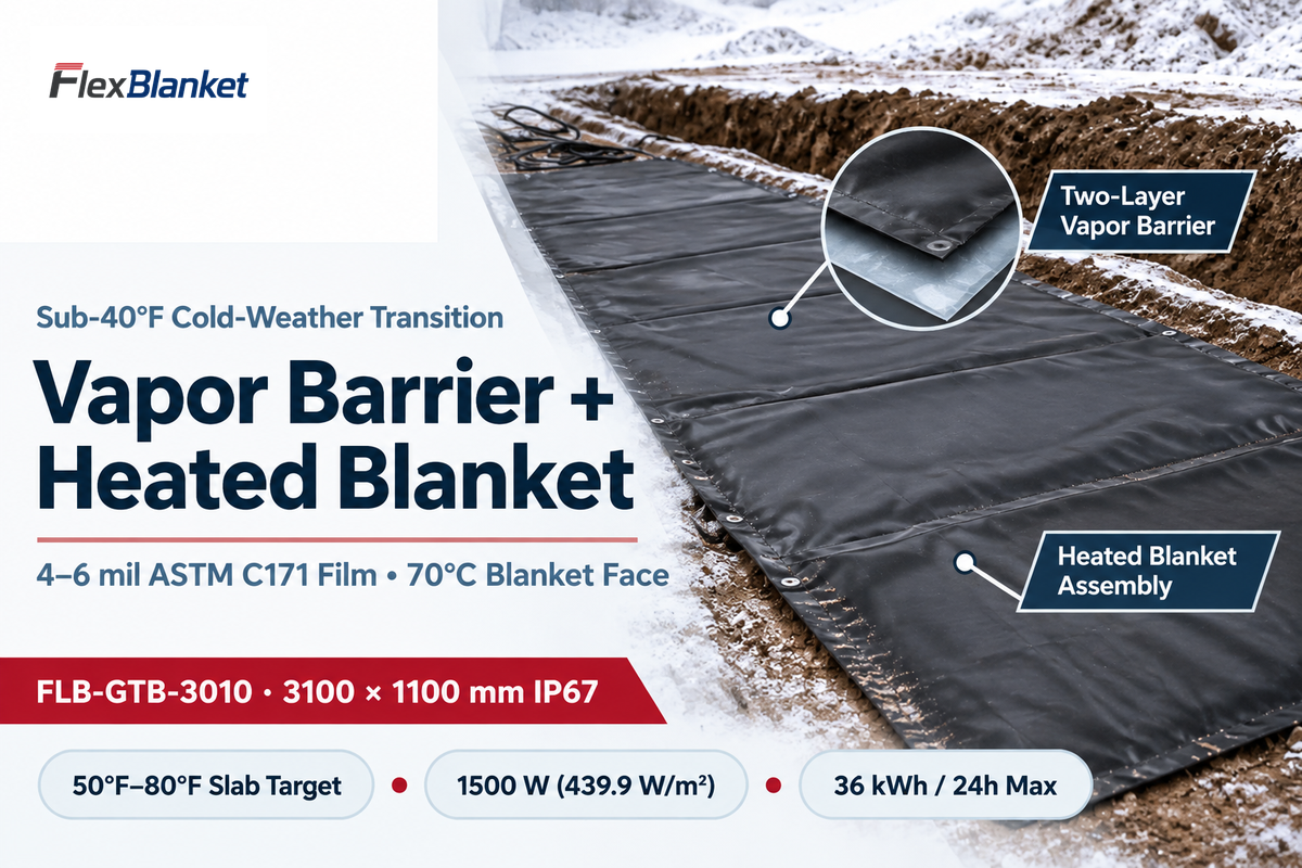 Transitioning From Wet Curing to Heated Concrete Curing Blankets With a Vapor Barrier