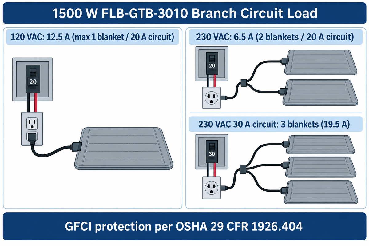 Specifying Industrial Heated Curing Blankets for Cold-Weather Slab Protection