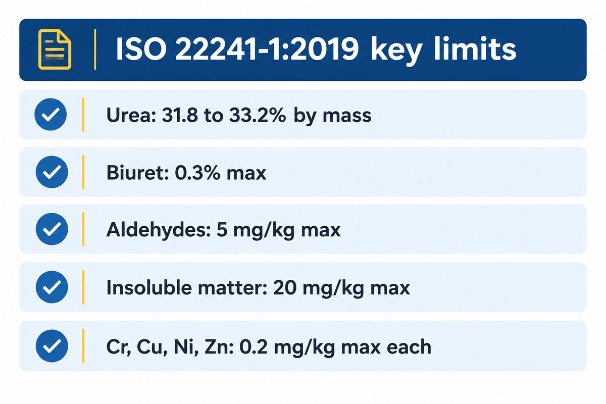 What DEF is made of: urea, deionized water and ISO 22241 — FlexBlanket