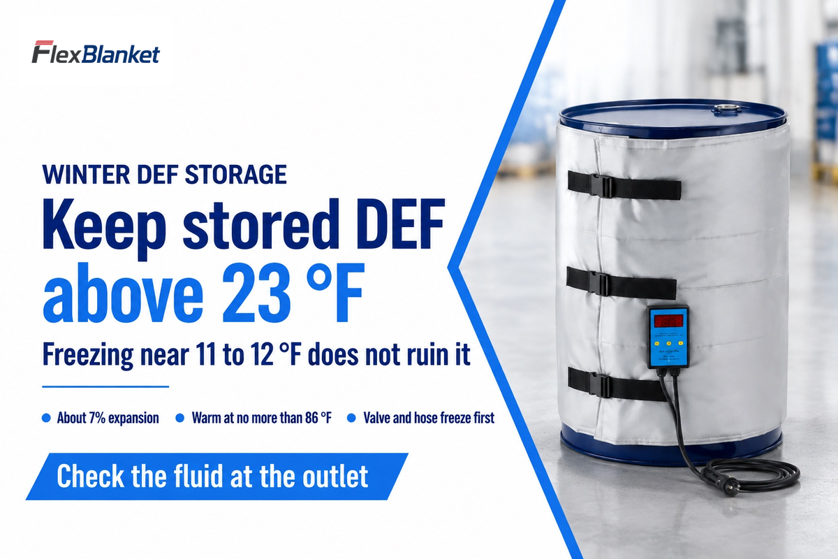 Does DEF freeze? Winter handling for totes and drums — FlexBlanket